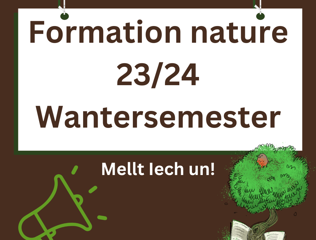 Anmeldung Formation nature (Winter 2023) - natur&ëmwelt