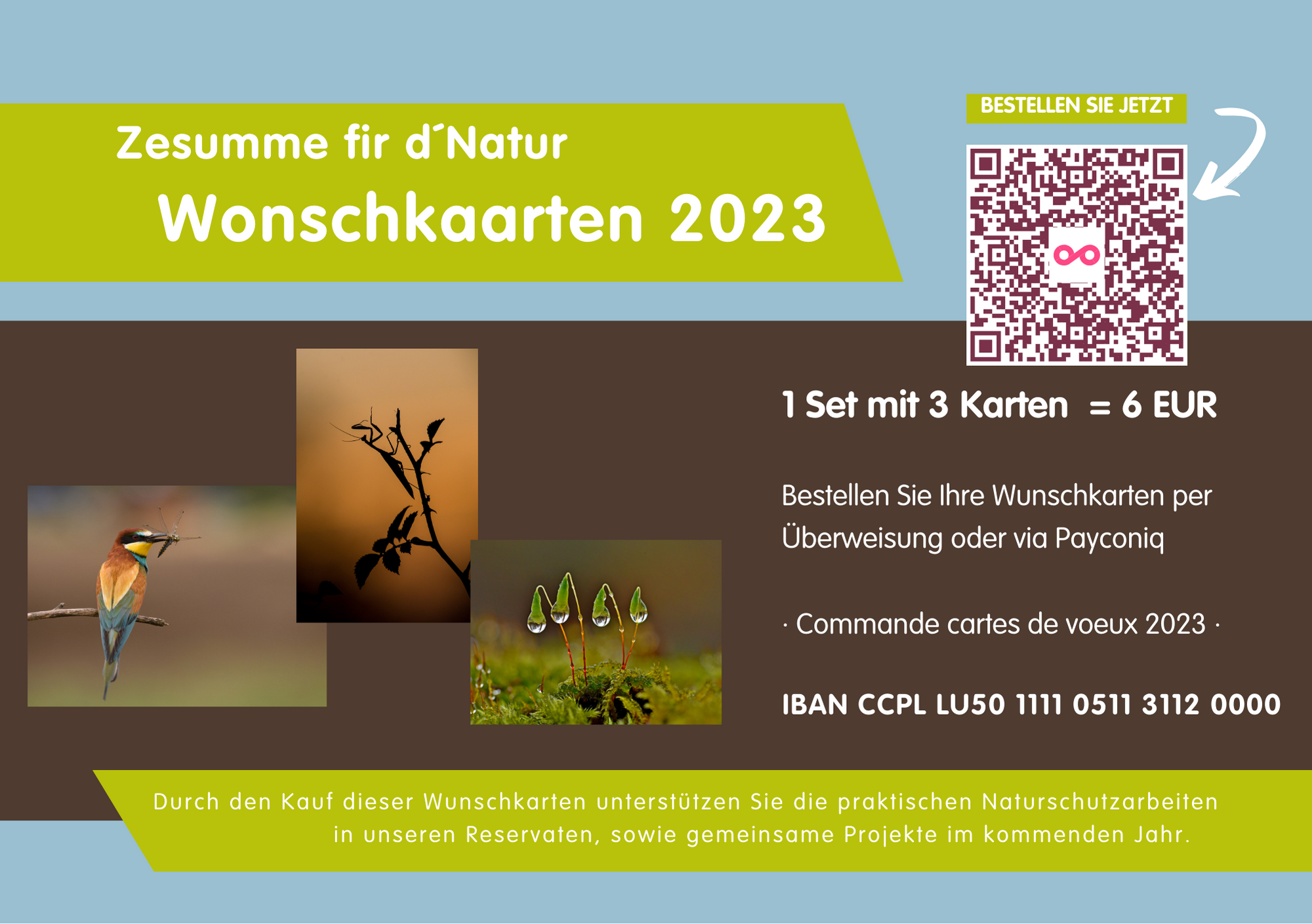 Cartes de voeux 2023 - natur&ëmwelt